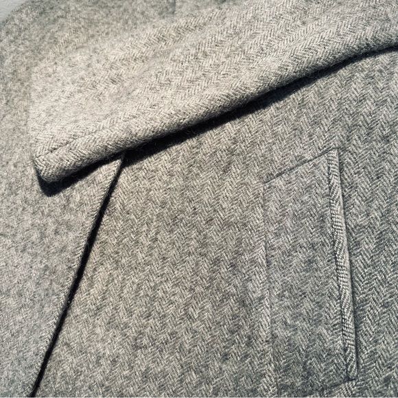 RAG & BONE wool herringbone coat / grey / size 8 - Picture 8 of 15